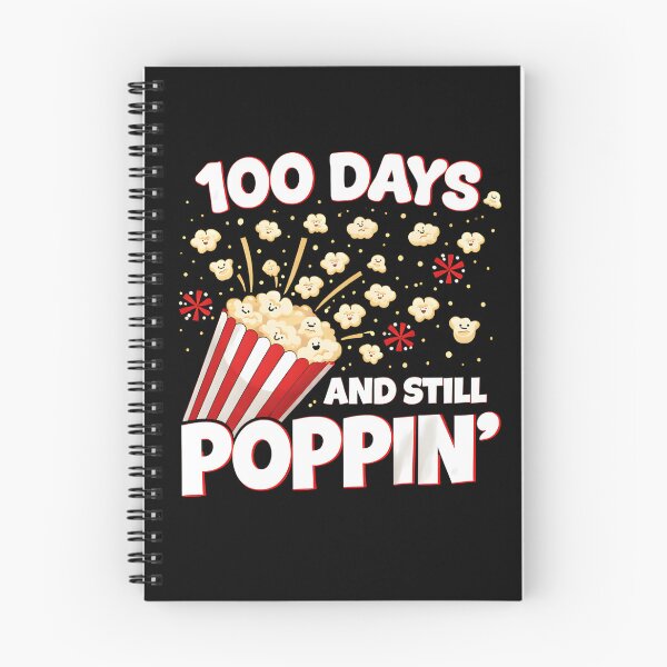 Item preview, 100 Days And Still Poppin Bold Clean Black White Strong Typography 100th Day School Teacher Shirt designed and sold by JaaCreativeShop.