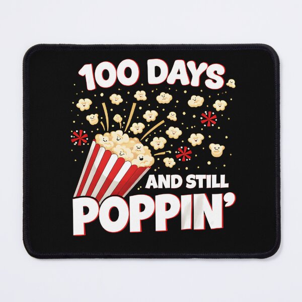 Item preview, 100 Days And Still Poppin Bold Clean Black White Strong Typography 100th Day School Teacher Shirt designed and sold by JaaCreativeShop.