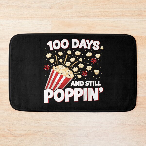 Item preview, 100 Days And Still Poppin Bold Clean Black White Strong Typography 100th Day School Teacher Shirt designed and sold by JaaCreativeShop.