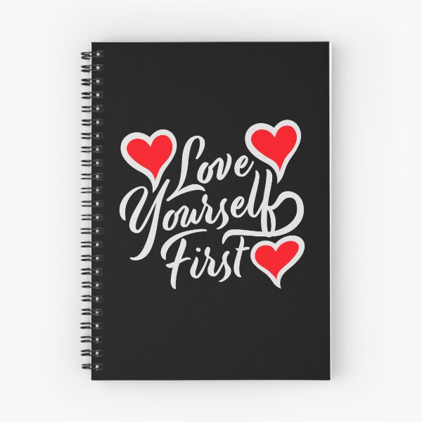 Item preview, Love Yourself First Self Care Empowerment Quote designed and sold by shirt-o-mat.