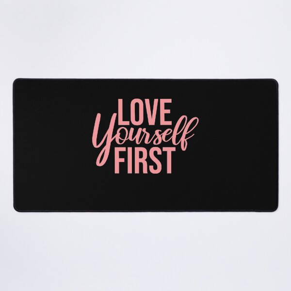 Item preview, Love Yourself First Self Care Empowerment Quote designed and sold by shirt-o-mat.