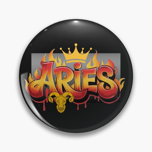 Item preview, Aries Zodiac King – Fire Ram Crown Astrology Design designed and sold by Aquarius-club.