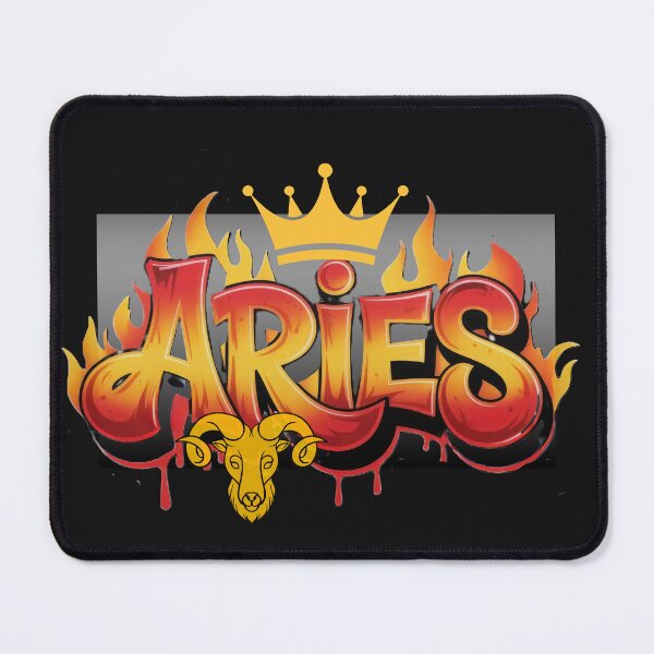 Item preview, Aries Zodiac King – Fire Ram Crown Astrology Design designed and sold by Aquarius-club.