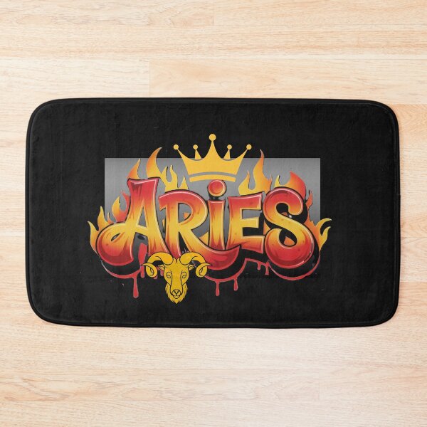 Item preview, Aries Zodiac King – Fire Ram Crown Astrology Design designed and sold by Aquarius-club.
