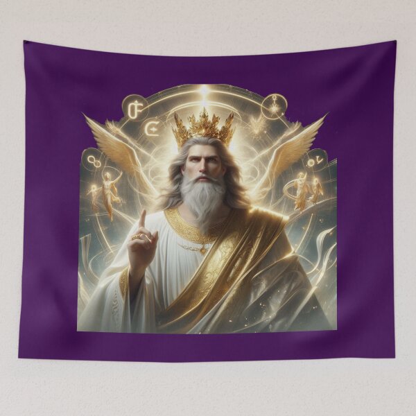 Item preview,  Revelation 1:8 – Alpha and Omega, The Eternal Almighty King (3D Majestic Character)  designed and sold by PaintMeWorld.