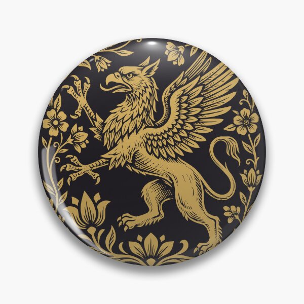 Item preview, Griffin Mythical Creature Floral Medieval Fantasy designed and sold by Y-Vibes.