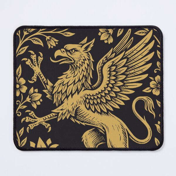 Item preview, Griffin Mythical Creature Floral Medieval Fantasy designed and sold by Y-Vibes.