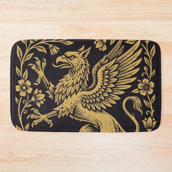 Item preview, Griffin Mythical Creature Floral Medieval Fantasy designed and sold by Y-Vibes.