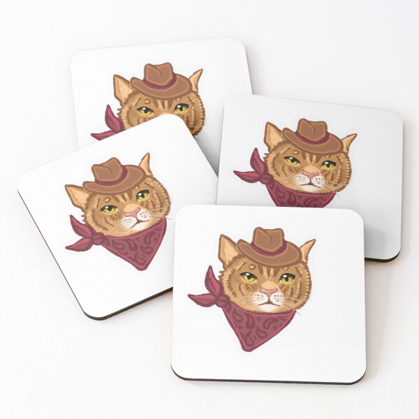 Item preview, cat cowboy! designed and sold by paigesimonenart.