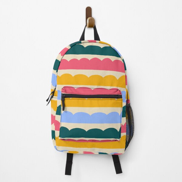 Item preview, Vibrant Wavy Stripe Pattern – Bold & Colorful Scalloped Design designed and sold by Vicci Lou Illustration .