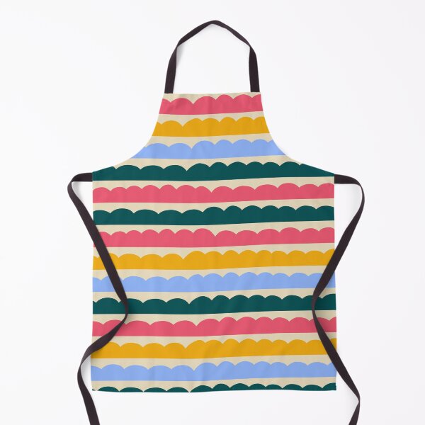 Item preview, Vibrant Wavy Stripe Pattern – Bold & Colorful Scalloped Design designed and sold by Vicci Lou Illustration .