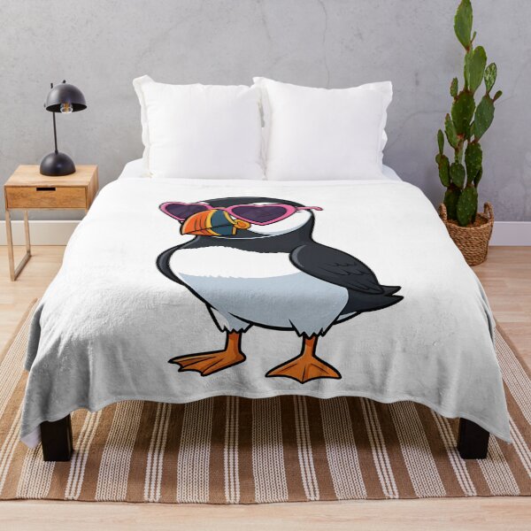 Item preview, Cute Puffin Wearing Pink Heart Sunglasses designed and sold by k3rstman1.