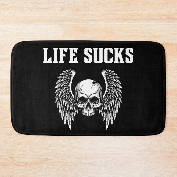 Item preview, Life Sucks Skull And Wings designed and sold by Mark Cannon.
