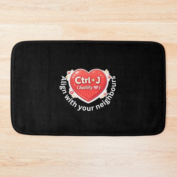 Item preview, Ctrl+J Justify Have Heart Alignment with Neighbors– Keyboard Shortcut Love Design for Programmers & Computer Lovers designed and sold by UC-AbelBooks.