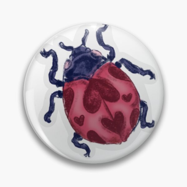 Item preview, heart ladybug designed and sold by paigesimonenart.