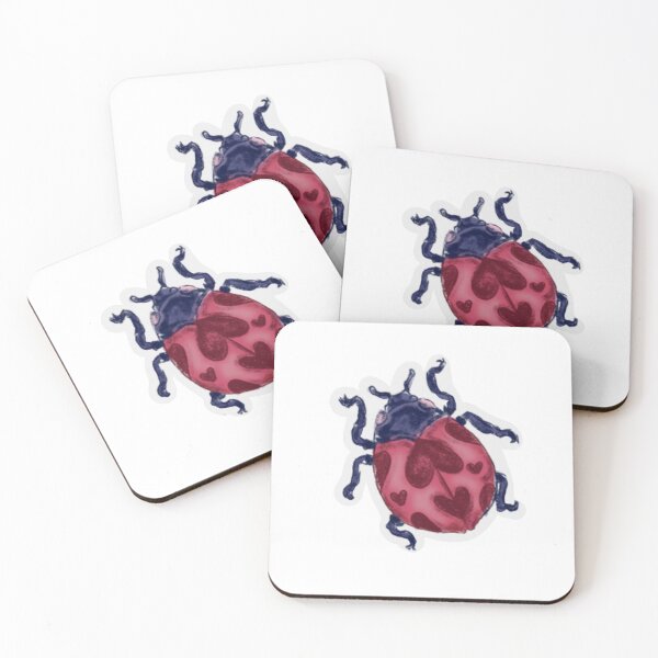 Item preview, heart ladybug designed and sold by paigesimonenart.