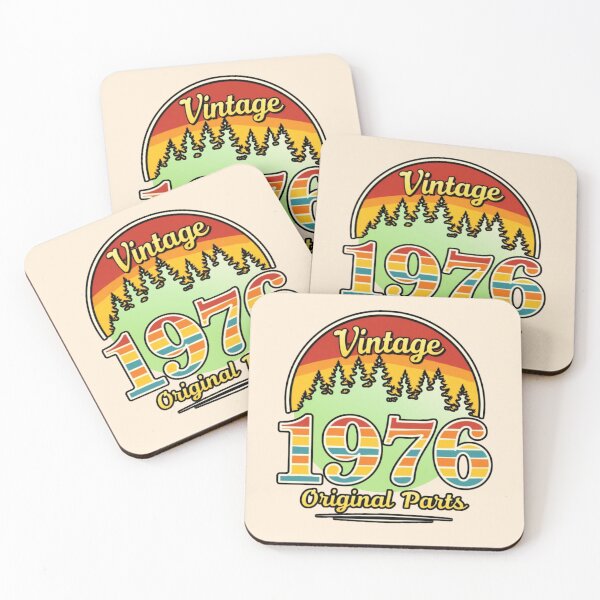 Item preview, Vintage 1976 Original Parts - Retro 50th Birthday Design designed and sold by PriyaMagic.