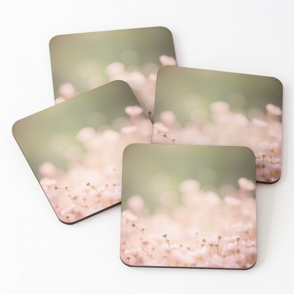 Item preview, Tiny Peach Floral Bokeh Little Flowers designed and sold by Sachie's Studio.