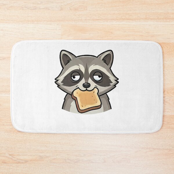 Item preview, Funny Raccoon Eating Bread Cartoon designed and sold by k3rstman1.