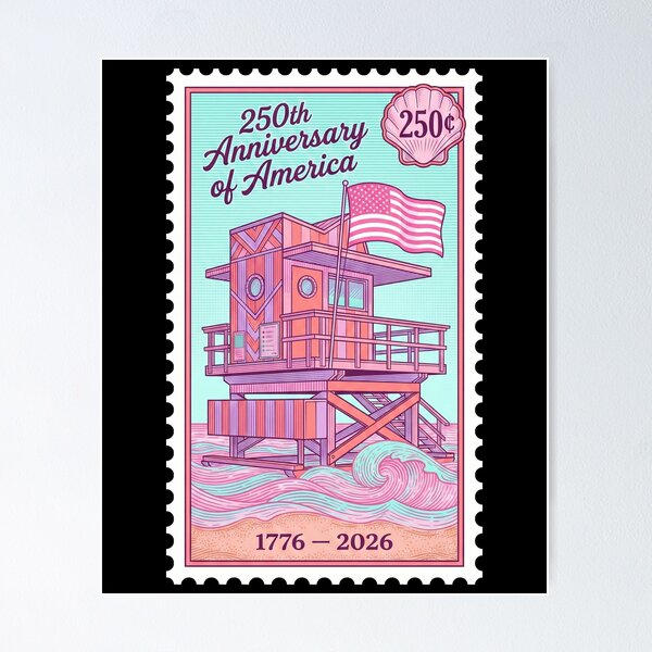 Item preview, Miami Beach Lifeguard Tower | USA 250th Anniversary of America designed and sold by G350.