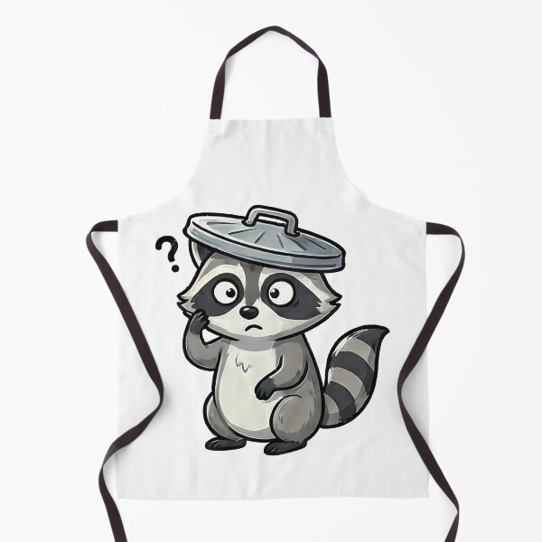 Item preview, Confused Raccoon with Trash Can Lid designed and sold by k3rstman1.