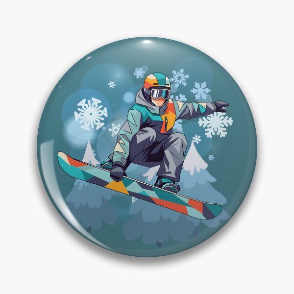 Item preview, Snowboard Jump Illustration - Winter Sports Rider Design. designed and sold by LunaPrintCo.