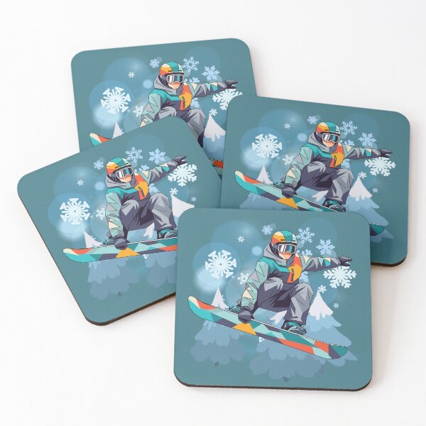 Item preview, Snowboard Jump Illustration - Winter Sports Rider Design. designed and sold by LunaPrintCo.