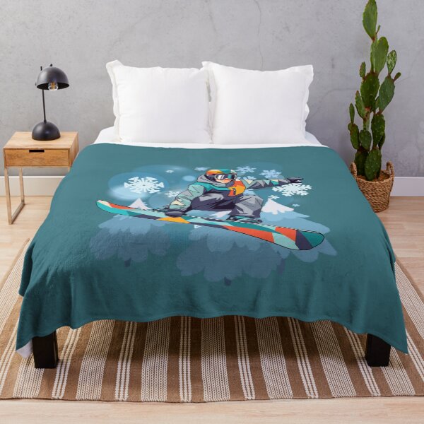Item preview, Snowboard Jump Illustration - Winter Sports Rider Design. designed and sold by LunaPrintCo.