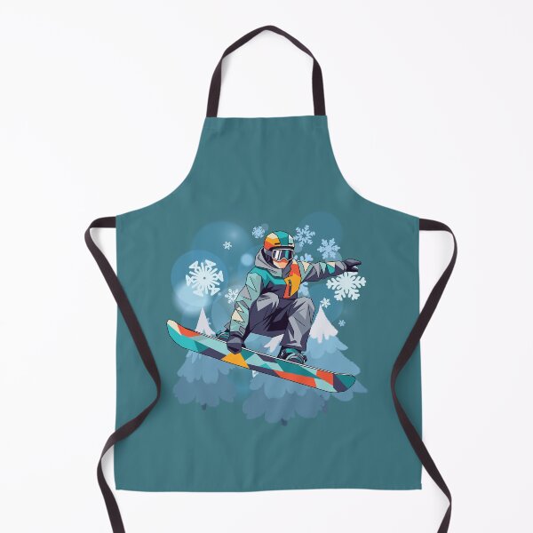 Item preview, Snowboard Jump Illustration - Winter Sports Rider Design. designed and sold by LunaPrintCo.