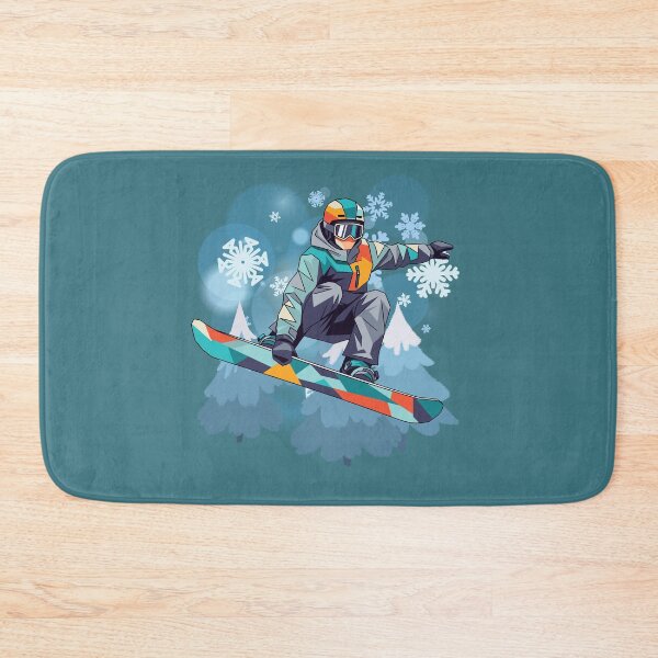Item preview, Snowboard Jump Illustration - Winter Sports Rider Design. designed and sold by LunaPrintCo.