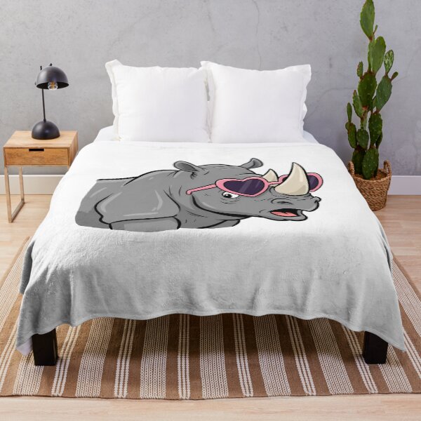 Item preview, Quirky Rhino Wearing Heart Sunglasses designed and sold by k3rstman1.