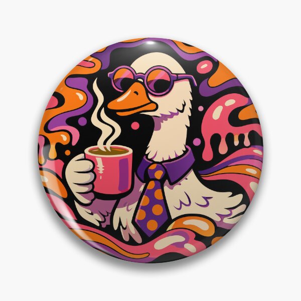 Item preview, Serious Goose Retro Synthwave - 80s Aesthetic Meme designed and sold by WavesStation.
