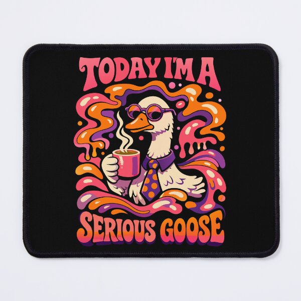 Item preview, Serious Goose Retro Synthwave - 80s Aesthetic Meme designed and sold by WavesStation.