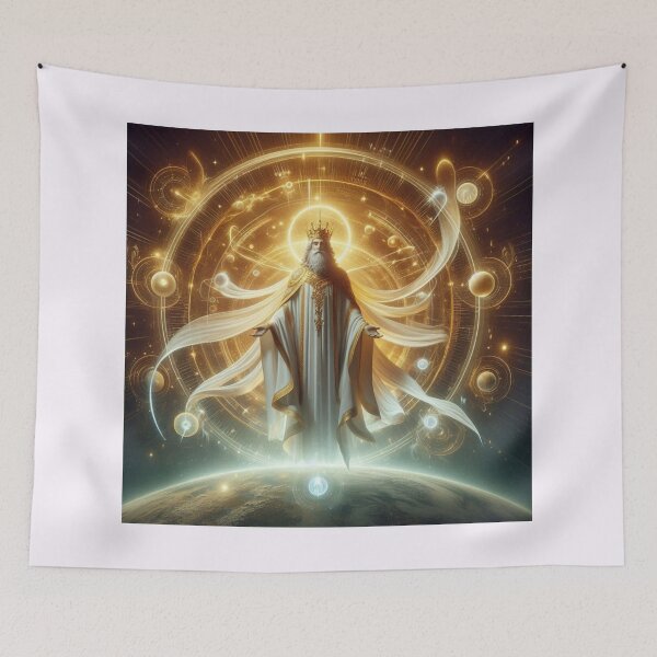 Item preview,   Revelation 1:8 – Alpha and Omega, The Eternal Almighty King (3D Majestic Character)  designed and sold by PaintMeWorld.