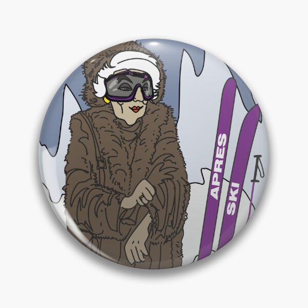 Item preview, Cool Grandma Apres Ski - Hand-Drawn Sketch designed and sold by SKETCHYANDGRAPHIC.