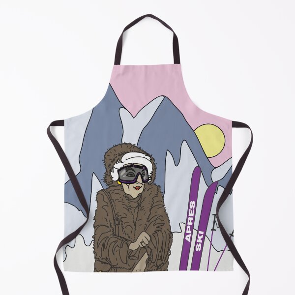 Item preview, Cool Grandma Apres Ski - Hand-Drawn Sketch designed and sold by SKETCHYANDGRAPHIC.