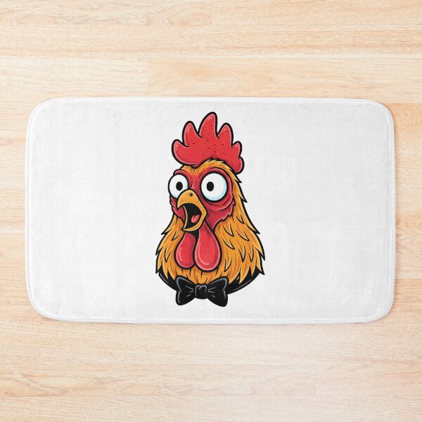 Item preview, Funny Shocked Rooster Wearing Bowtie Cartoon designed and sold by k3rstman1.