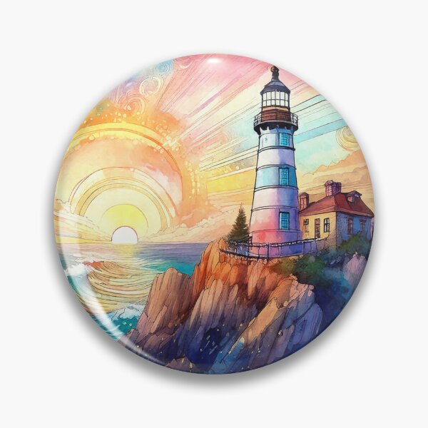 Item preview, Lighthouse at Sunset designed and sold by MystAvalon.