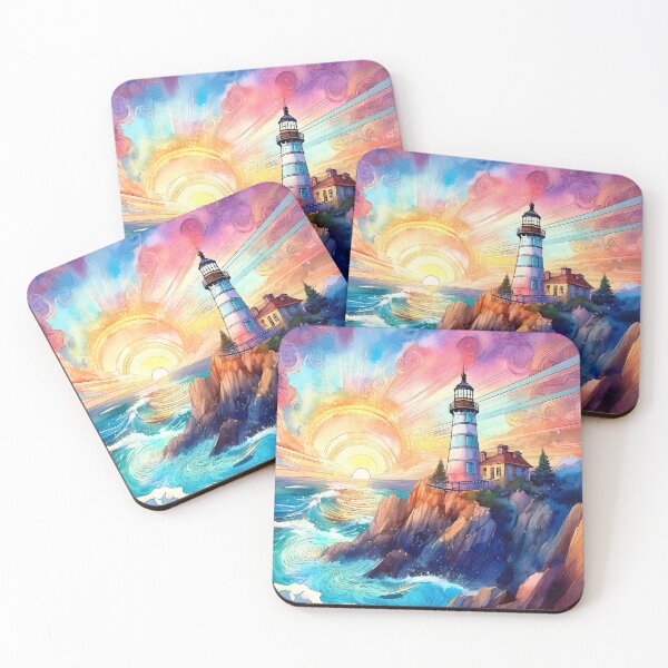 Item preview, Lighthouse at Sunset designed and sold by MystAvalon.