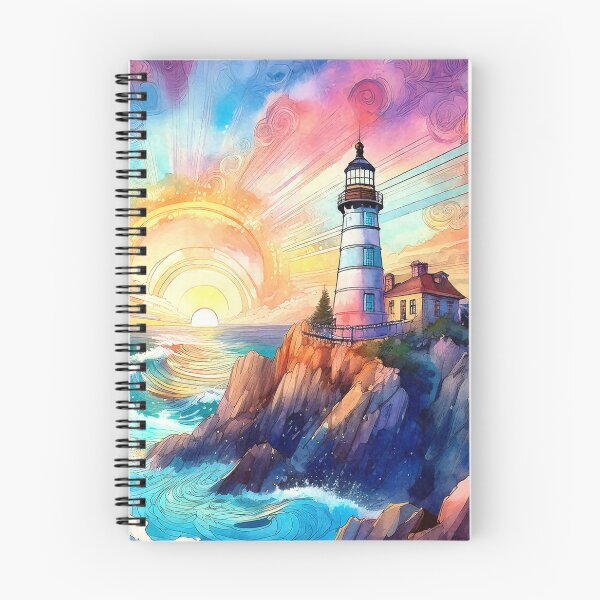 Item preview, Lighthouse at Sunset designed and sold by MystAvalon.