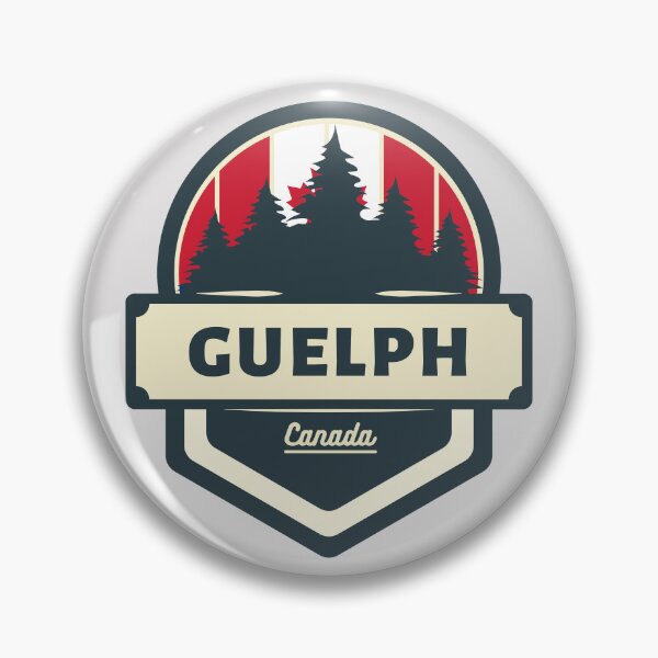 Artikelvorschau, Guelph, Kanada | Retro-Reiseabzeichen entworfen und verkauft von World Designs.