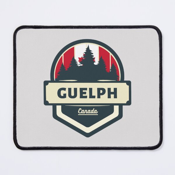 Item preview, Guelph Canada | Retro Vintage Travel Badge designed and sold by World Designs.