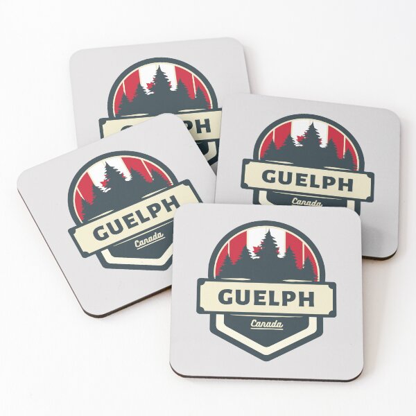 Item preview, Guelph Canada | Retro Vintage Travel Badge designed and sold by World Designs.