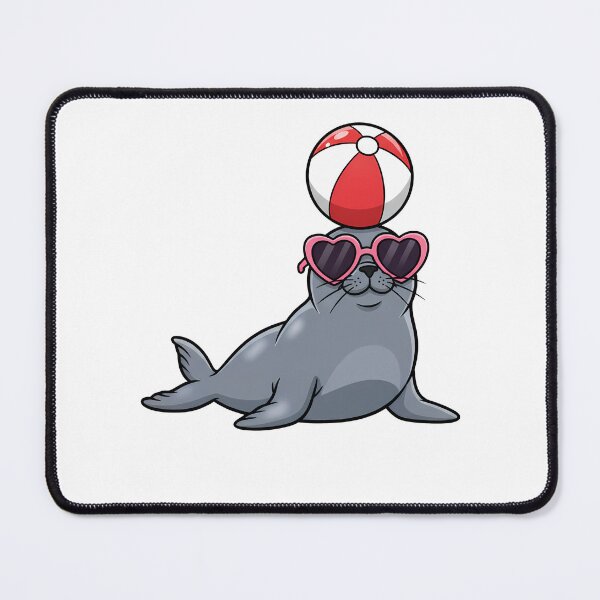 Item preview, Summer Seal Beach Ball Heart Sunglasses designed and sold by k3rstman1.