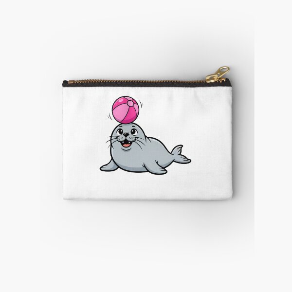 Item preview, Cute Cartoon Seal Balancing Pink Ball designed and sold by k3rstman1.