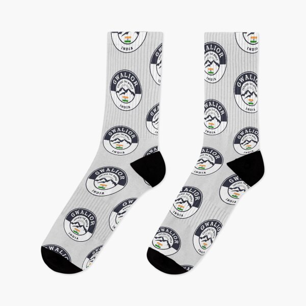 Item preview, Gwalior India | Black and White Travel Crest designed and sold by World Designs.