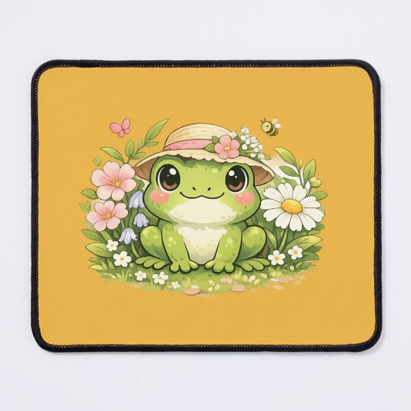 Item preview, Cute frog under the flowers designed and sold by FroggyOnly.
