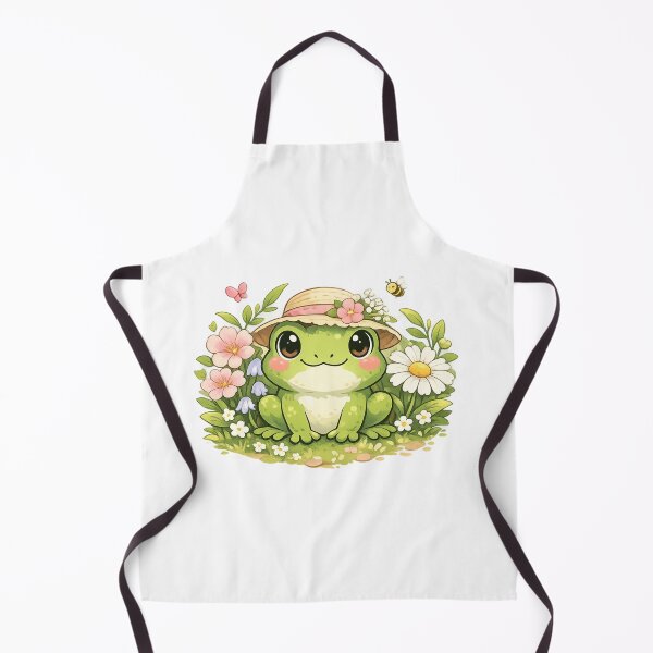 Item preview, Cute frog under the flowers designed and sold by FroggyOnly.