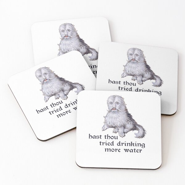 Item preview, Hast Thou Tried Drinking More Water Medieval designed and sold by krystalRomanart.