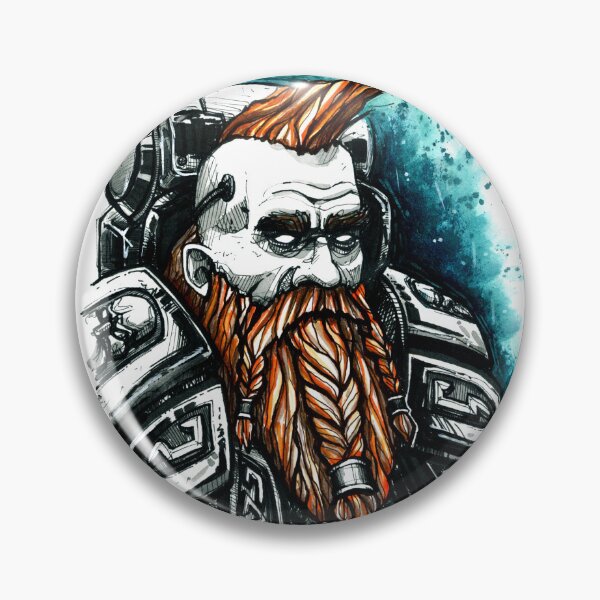 Item preview, Space Dwarf Warrior designed and sold by Kobai Shadow Ink.